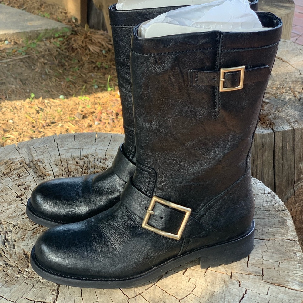 Jimmy Choo Biker Boots, size 6
